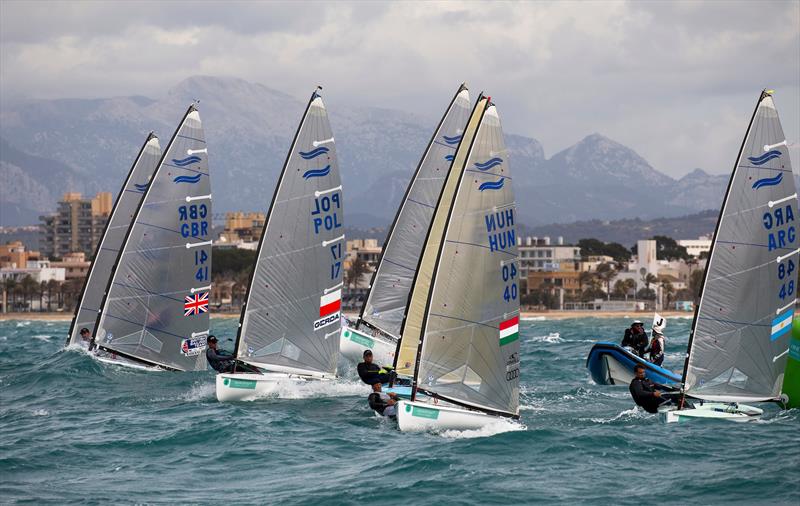 Start Finn Medal Race - Trofeo Princesa Sofia Iberostar - Day 6- April 6, 2019 photo copyright Sailing Energy taken at Real Club Náutico de Palma and featuring the Finn class