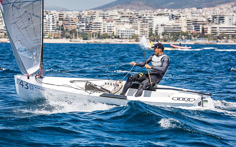 Zsombor Berecz - 2019 Finn Open European Championship photo copyright Robert Deaves taken at  and featuring the Finn class