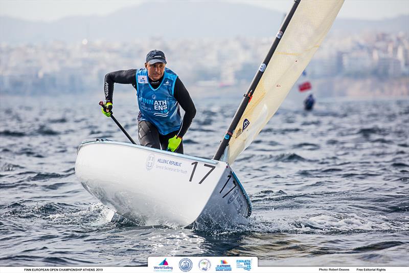 Ioannis Mitakis - 2019 Finn Open European Championship photo copyright Robert Deaves taken at  and featuring the Finn class