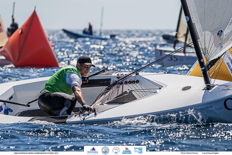 Andy Maloney - 2019 Finn Open European Championship photo copyright Robert Deaves / Finn Class taken at  and featuring the Finn class