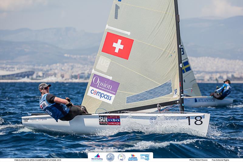 Nils Theuninck - 2019 Finn Open European Championship photo copyright Robert Deaves / Finn Class taken at  and featuring the Finn class