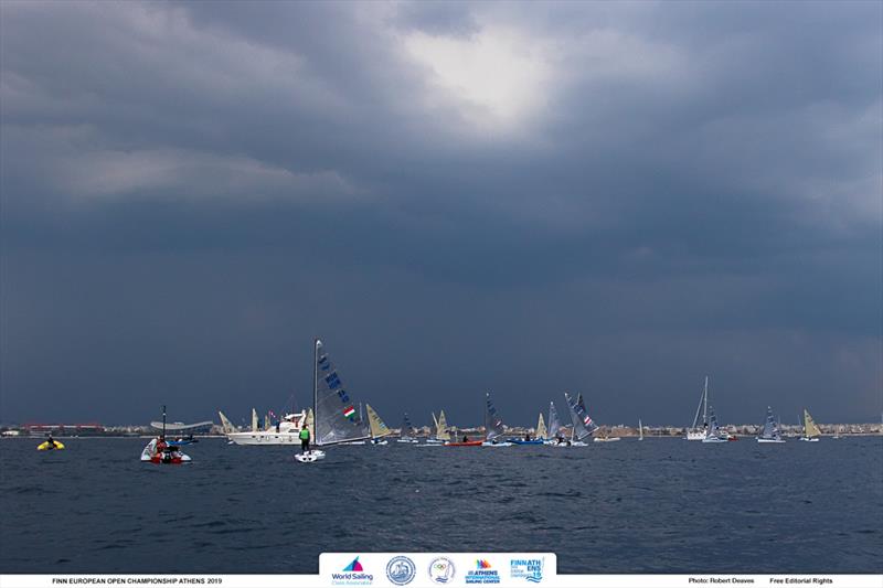 Day 5 of the Finn Open European Championship photo copyright Robert Deaves / Finn Class taken at  and featuring the Finn class