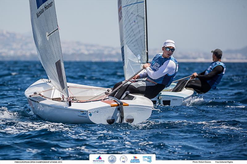 Nicholas Heiner - 2019 Finn Open European Championship photo copyright Robert Deaves / Finn Class taken at  and featuring the Finn class