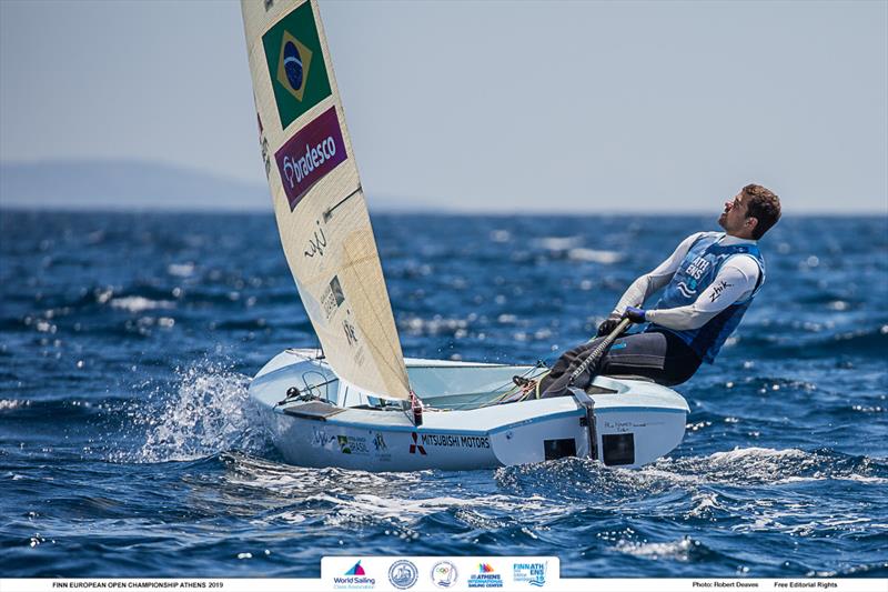 Jorge Zarif - 2019 Finn Open European Championship photo copyright Robert Deaves / Finn Class taken at  and featuring the Finn class