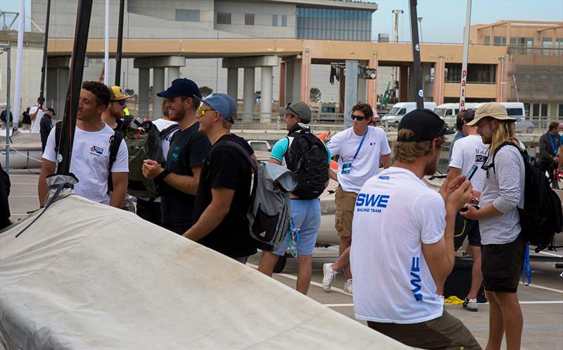 No sailing - Day 4 - Finn European Championship - Athens, Greece photo copyright Robert Deaves / Finn Class taken at  and featuring the Finn class