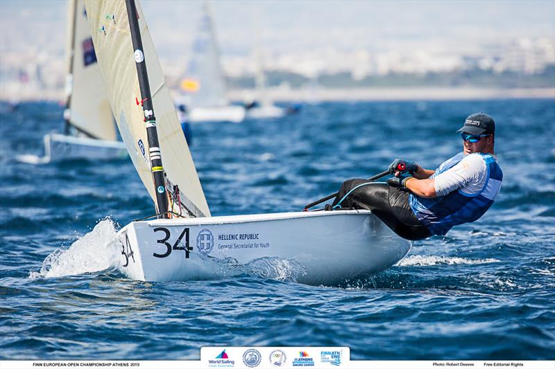 Joan Cardona from Spain wins the U23 title in the Finn Open European Championship - photo © Robert Deaves