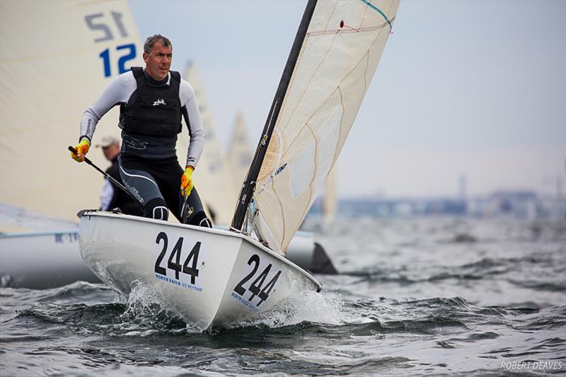 Simon Percival - 2019 Finn World Masters in Skovshoved, Denmark photo copyright Robert Deaves taken at  and featuring the Finn class