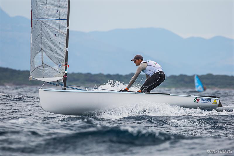 Federico Colaninno from Italy has won the U19 prize for the last two years. He has a world ranking of 51 - Finn Silver Cup photo copyright Robert Deaves taken at Circolo della Vela di Roma and featuring the Finn class