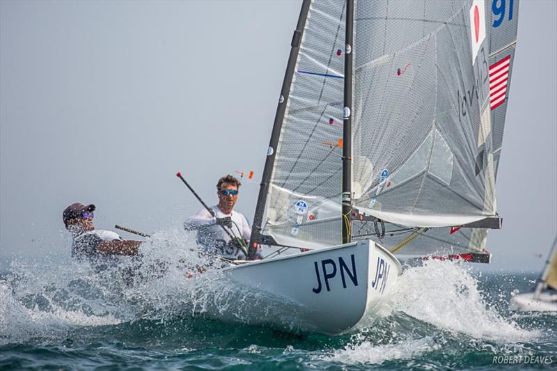 Hajime Kokumai, day 3 - Ready Steady Tokyo Olympic test event photo copyright Robert Deaves taken at  and featuring the Finn class