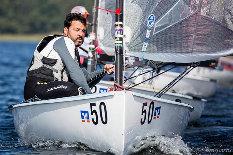 Felipe Silva - 2019 Finn European Masters, day 2 photo copyright Robert Deaves taken at  and featuring the Finn class