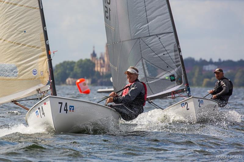 Michael Staal and Greg Wilcox - Finn European Masters, day 3 photo copyright Robert Deaves taken at  and featuring the Finn class