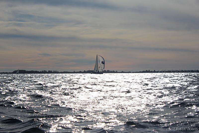 The Grevelingenmeer is a huge expanse of water photo copyright Robert Deaves taken at  and featuring the Finn class