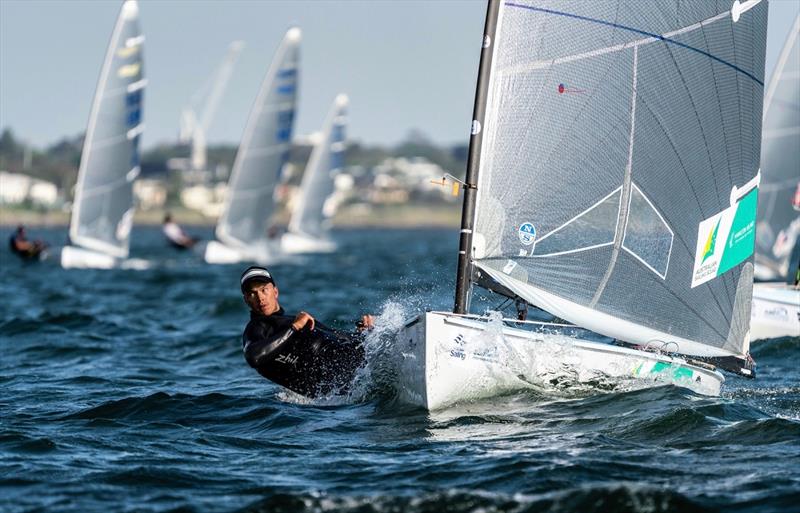 Jake Lilley - Finn Gold Cup - Melbourne Summer of Sailing 2020 photo copyright Beau Outteridge taken at  and featuring the Finn class