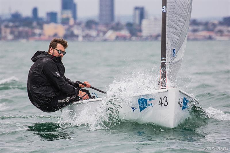 Jesse Kylänpää - Finn Gold Cup - Melbourne, Australia photo copyright Robert Deaves taken at Royal Brighton Yacht Club and featuring the Finn class