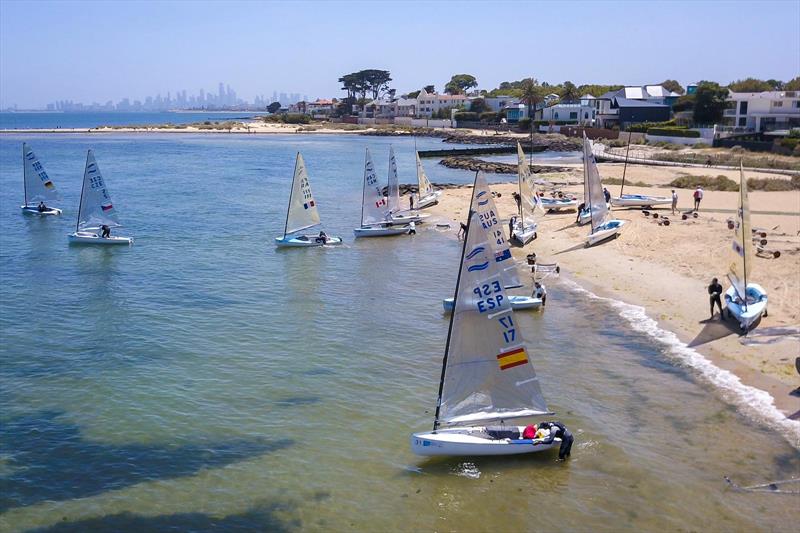 Royal Brighton YC - Day 4, Finn Gold Cup, Royal Brighton Yacht Club, Melbourne, December 19, 2019 photo copyright Robert Deaves / Finn Class taken at Royal Brighton Yacht Club and featuring the Finn class