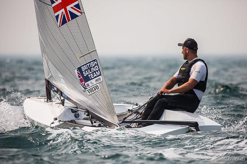 Henry Wetherell - 2019 Finn Gold Cup day 5 photo copyright Robert Deaves taken at Royal Brighton Yacht Club and featuring the Finn class