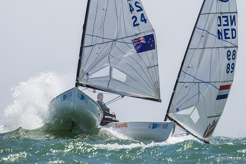 Andy Maloney (NZL) - Day 6 - Finn Gold Cup, Melbourne - Royal Brighton Yacht Club, December 21, 2019 - photo © Robert Deaves / Finn Class