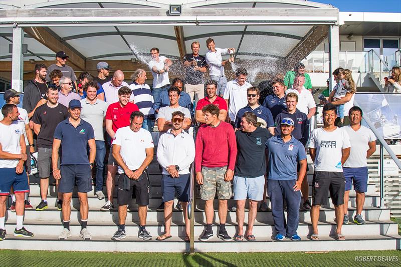 Josh Junior (NZL) top row centre - Day 6 - Finn Gold Cup, Melbourne - Royal Brighton Yacht Club, December 21, 2019 photo copyright Robert Deaves / Finn Class taken at Royal Brighton Yacht Club and featuring the Finn class