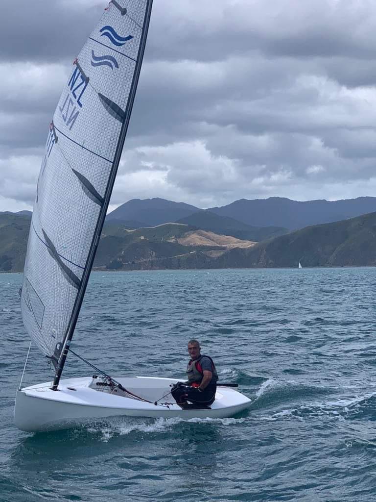 Karl Purdie - NZ Finn Nationals - February 6-8, 2020 - Worser Bay, Wellington photo copyright Bindie Hood/NZ Finn Class taken at  and featuring the Finn class