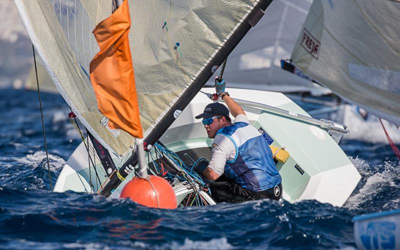 Joan Cardona - 2019 Finn Open European Championship photo copyright Robert Deaves taken at  and featuring the Finn class