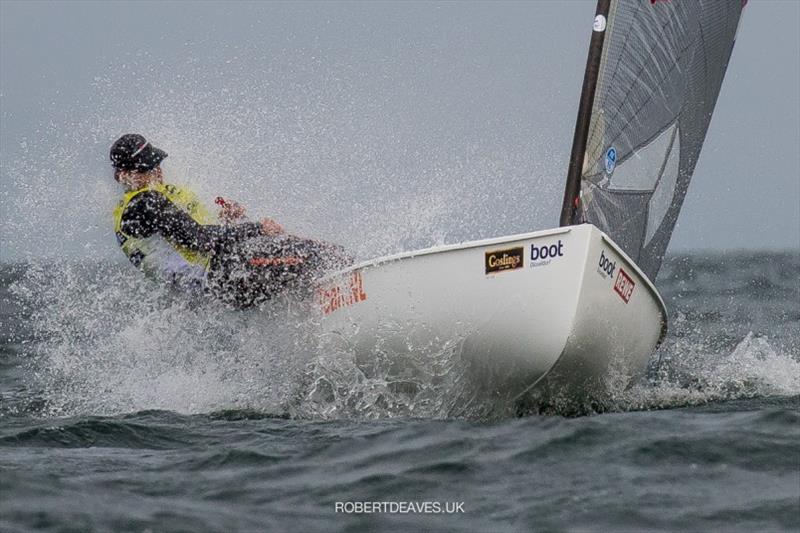 Nicholas Heiner - Kieler Woche 2020, day 2 photo copyright Robert Deaves taken at Kieler Yacht Club and featuring the Finn class