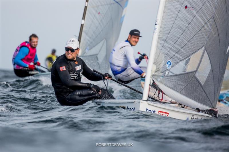 Anders Pedersen won both races on the final day - Kieler Woche 2020 photo copyright Robert Deaves taken at Kieler Yacht Club and featuring the Finn class