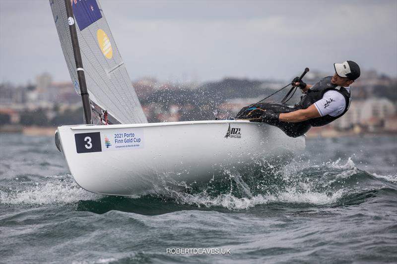 Andy Maloney (NZL) - Finn Gold Cup - Porto, Portugal - May 2021 photo copyright Robert Deaves / Finn Class taken at Vilamoura Sailing and featuring the Finn class