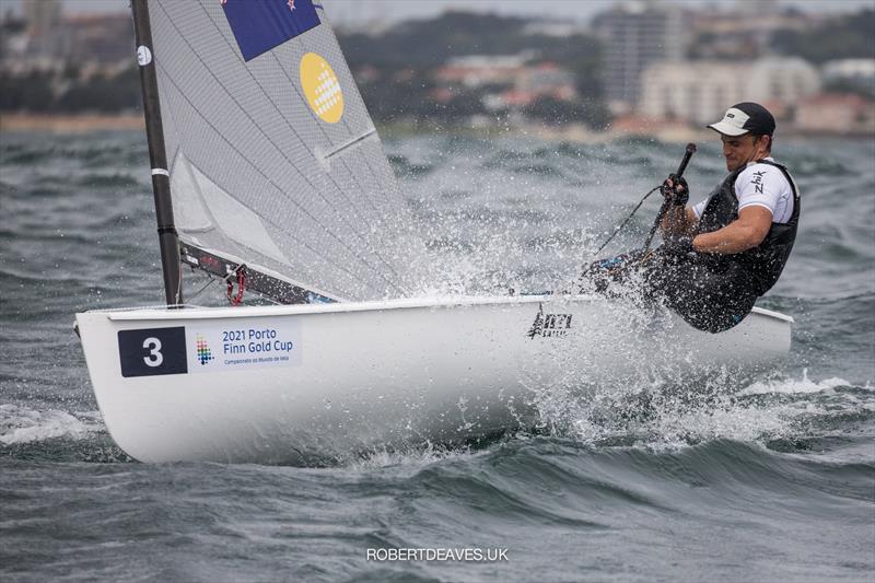 Andy Maloney (NZL)- Finn Gold Cup - Porto, Portugal - May 2021 photo copyright Robert Deaves / Finn Class taken at Vilamoura Sailing and featuring the Finn class