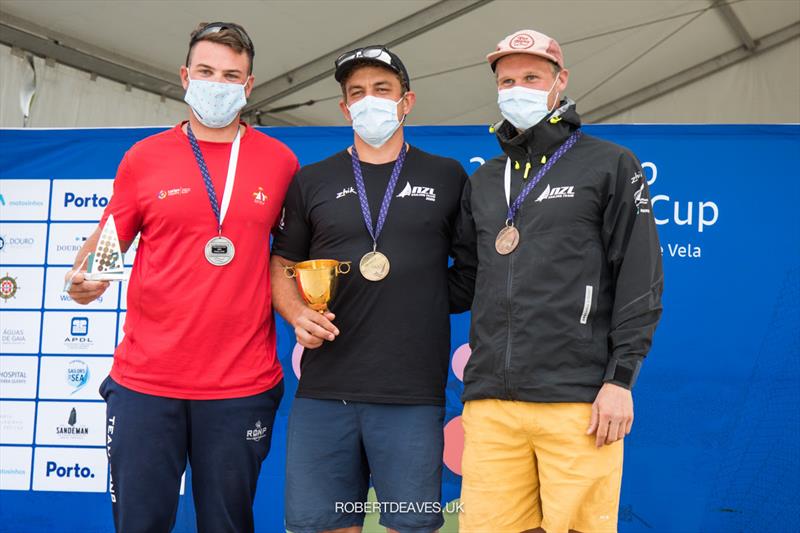 Finn Gold Cup - Top 3: Cardona, Maloney, Junior  - photo © Robert Deaves