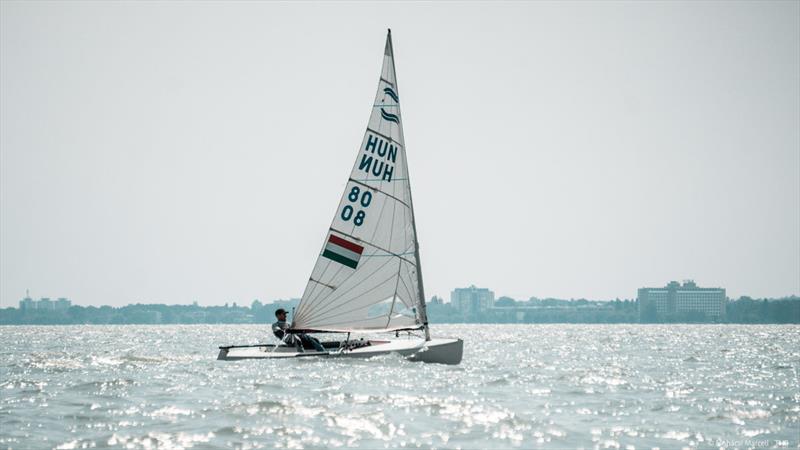 Domonkos Ne'meth, HUN - U23 Finn World Championship at Lake Balaton, Hungary - Day 2 - photo © Marcell Mohácsi