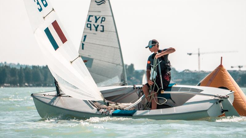 Baptiste Descriaud, FRA - Day 3 at U23 Finn World Championship at Lake Balaton, Hungary - photo © Marcell Mohácsi