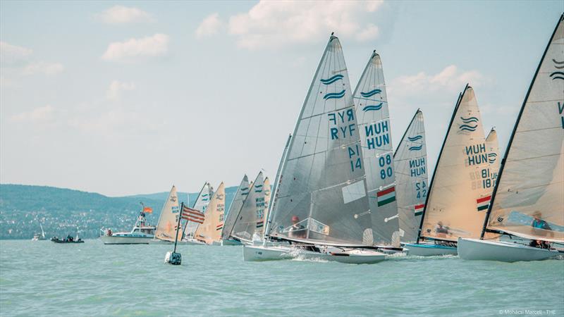 Mikhail Yasun wins the pin - Day 3 at U23 Finn World Championship at Lake Balaton, Hungary - photo © Marcell Mohácsi