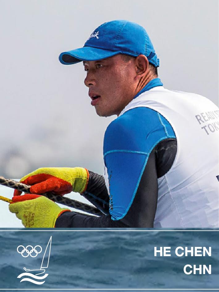 CHN - He Chen - Tokyo 2020 photo copyright Robert Deaves taken at  and featuring the Finn class