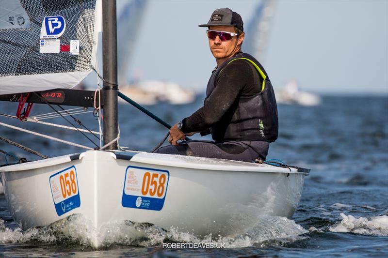 Valerian Lebrun - 2021 Finn World Masters photo copyright Robert Deaves taken at  and featuring the Finn class