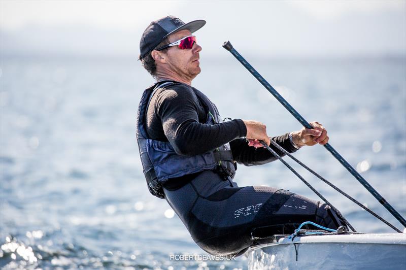 Valerian Lebrun on day 4 of the 2021 Finn World Masters - photo © Robert Deaves