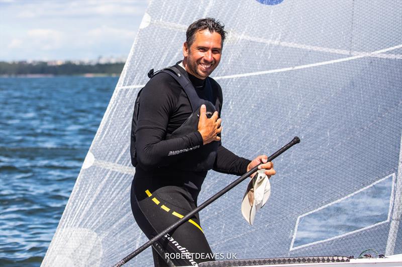 Pieter-Jan Postma wins the 2022 Finn World Masters - photo © Robert Deaves / www.robertdeaves.uk