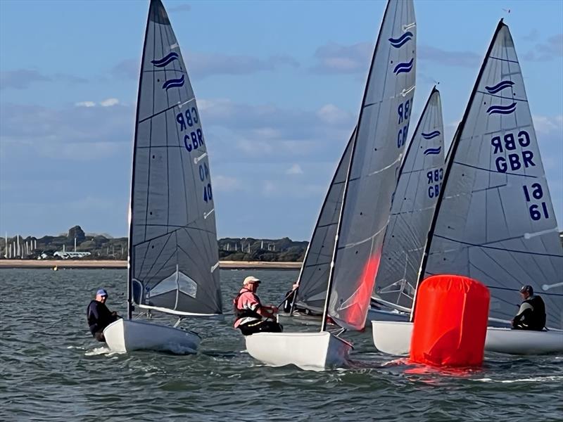 Finn and D-One Open at Warsash photo copyright Nick Hilsden taken at Warsash Sailing Club and featuring the Finn class