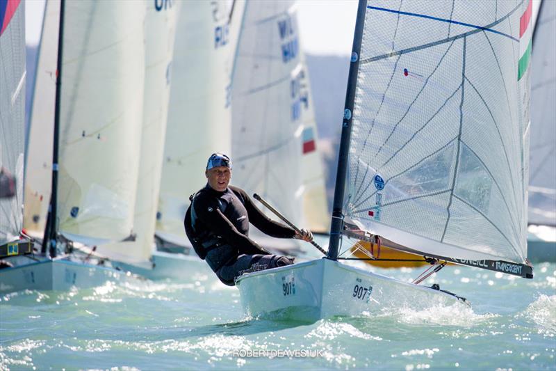 2021 Europeans Masters on Balaton photo copyright Robert Deaves taken at  and featuring the Finn class