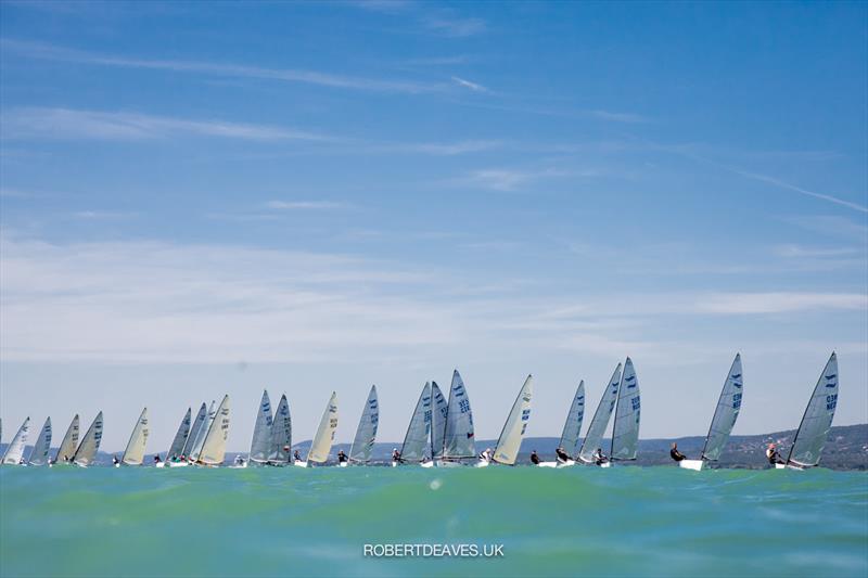 2021 Europeans Masters on Balaton photo copyright Robert Deaves taken at  and featuring the Finn class