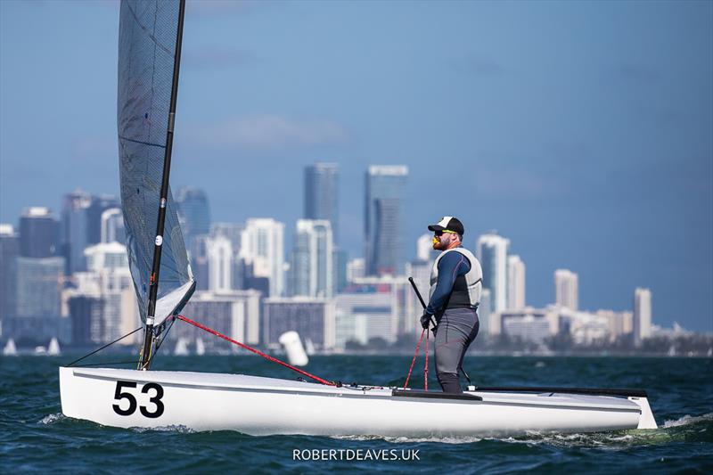 Pedro Trouche - Finn Gold Cup 2023 photo copyright Robert Deaves taken at Coconut Grove Sailing Club and featuring the Finn class