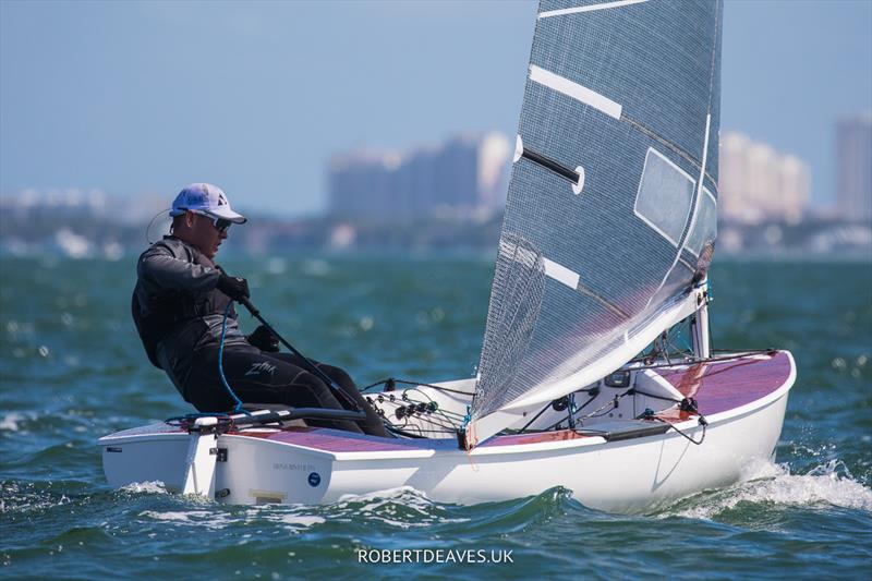 Jakub Micewski - Finn Gold Cup 2023 photo copyright Robert Deaves taken at Coconut Grove Sailing Club and featuring the Finn class