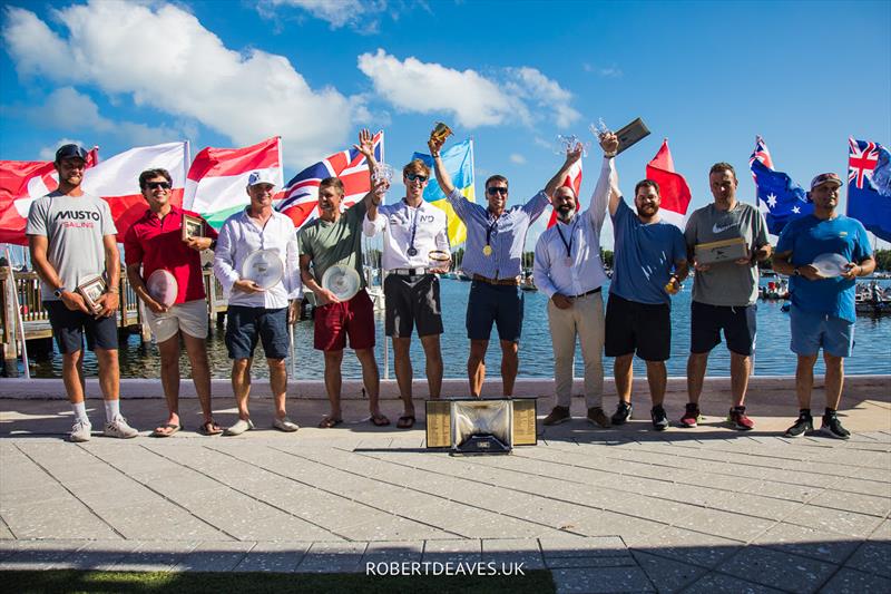 Top 10 at the Finn Gold Cup - 2023 Finn Gold Cup photo copyright Robert Deaves taken at Coconut Grove Sailing Club and featuring the Finn class