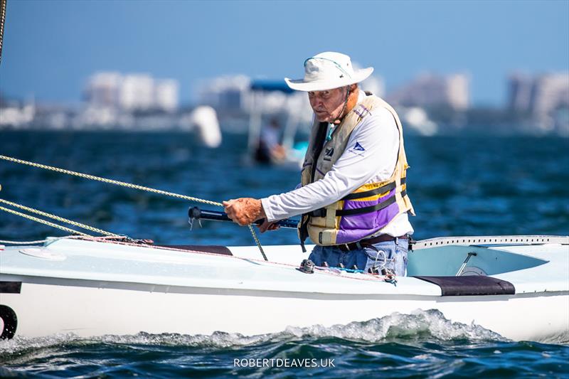 Gus Miller - 2023 Finn Gold Cup photo copyright Robert Deaves taken at Coconut Grove Sailing Club and featuring the Finn class