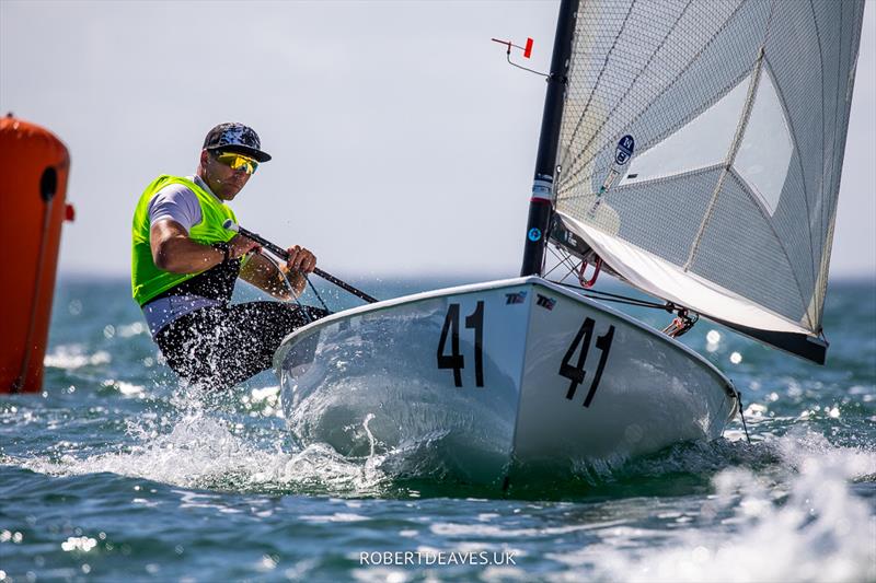 2023 Finn World Champion - Ed Wright photo copyright Robert Deaves taken at  and featuring the Finn class