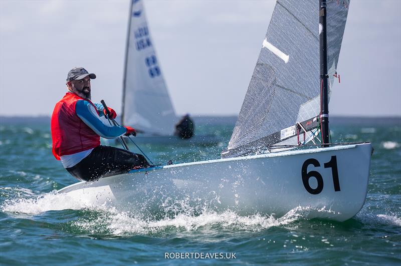 Miguel Fernandez Vasco moves up to World No. 2 photo copyright Robert Deaves / www.robertdeaves.uk taken at Coconut Grove Sailing Club and featuring the Finn class