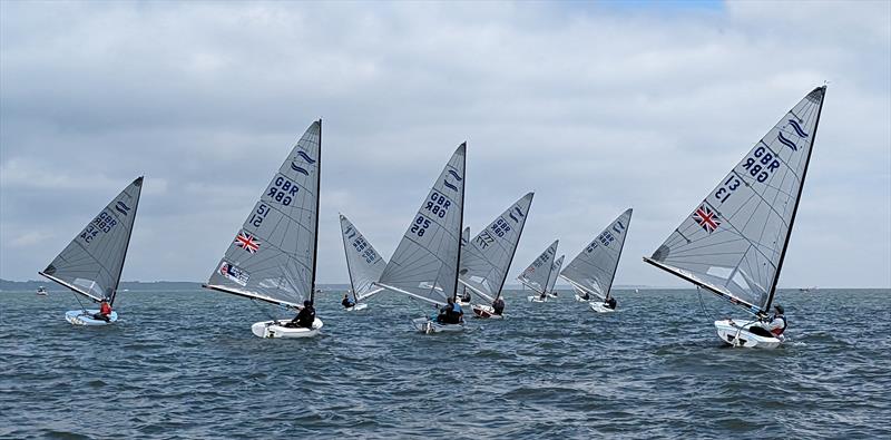 Finn Masters 2023 at Keyhaven photo copyright Alex Pepper taken at Keyhaven Yacht Club and featuring the Finn class