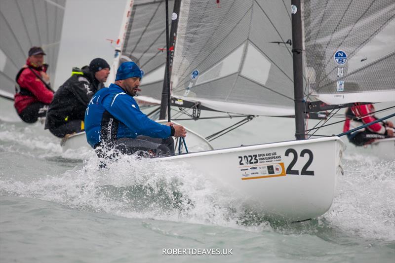 Tomas Mihalik, SVK - 2023 Open and U23 Finn Europeans in Csopak, Hungary, Day 3 - photo © Robert Deaves