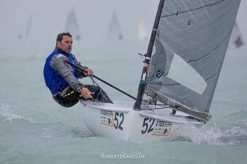 Filipe Silva, POR - 2023 Open and U23 Finn Europeans in Csopak, Hungary, Day 3 - photo © Robert Deaves