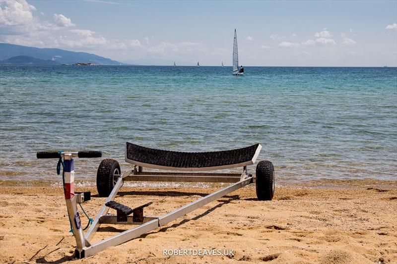 Friday in Nea Iraklitsa photo copyright Robert Deaves taken at  and featuring the Finn class