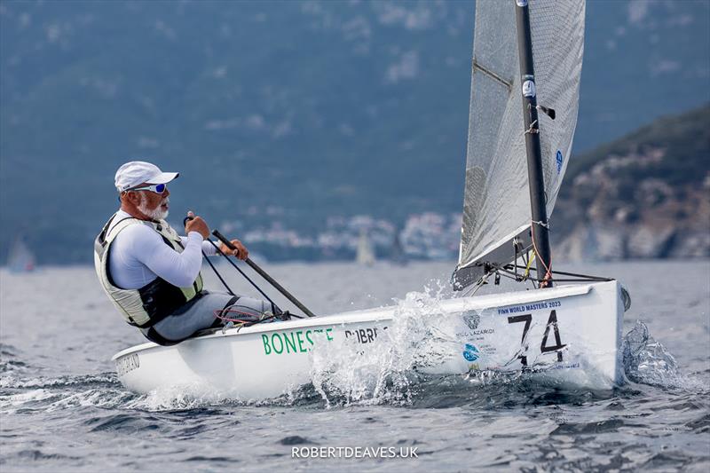 Boguslaw Nowakowski - Day 2 of the 2023 Finn World Masters in Greece photo copyright Robert Deaves / www.robertdeaves.uk taken at  and featuring the Finn class